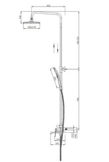 Душевая стойка Splenka S31.24.03 золотой сатин